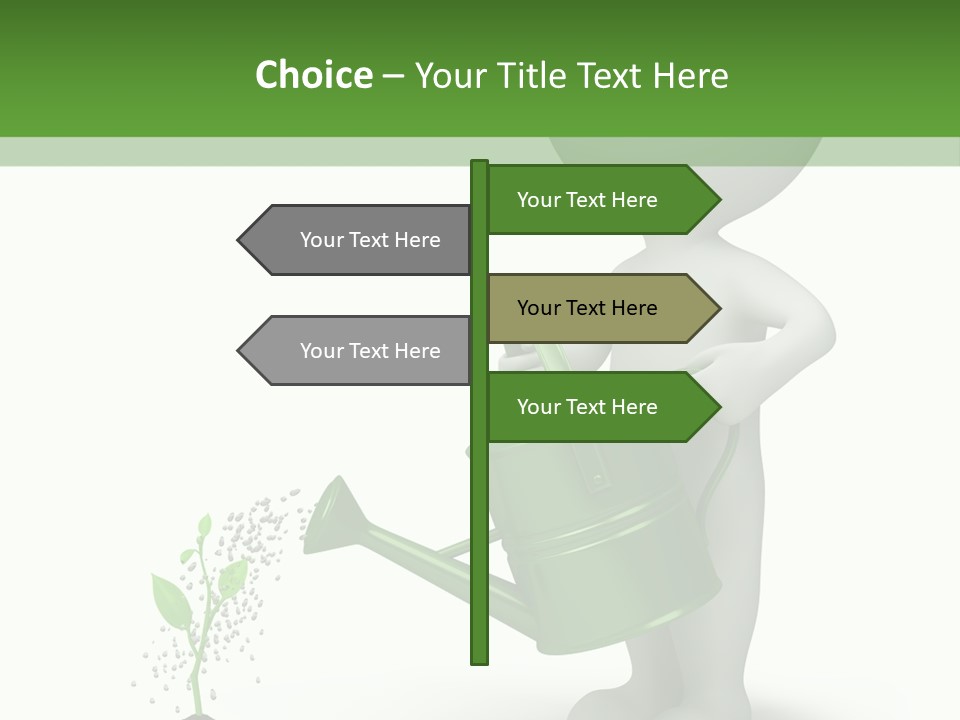 Isolated Render Fresh PowerPoint Template