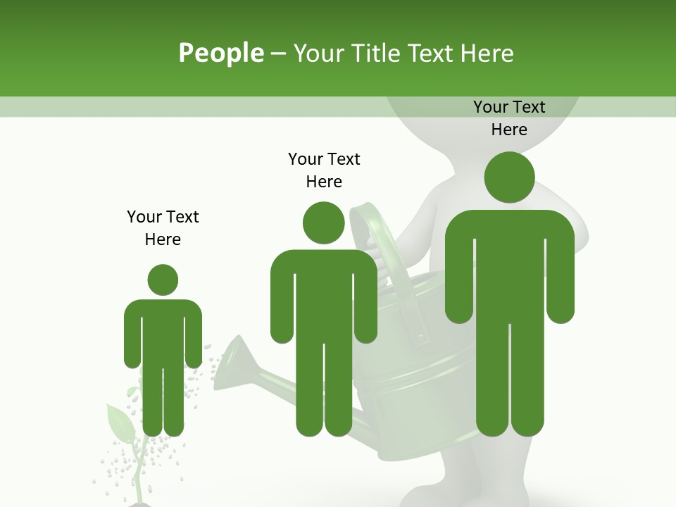 Isolated Render Fresh PowerPoint Template