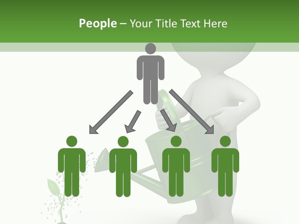 Isolated Render Fresh PowerPoint Template