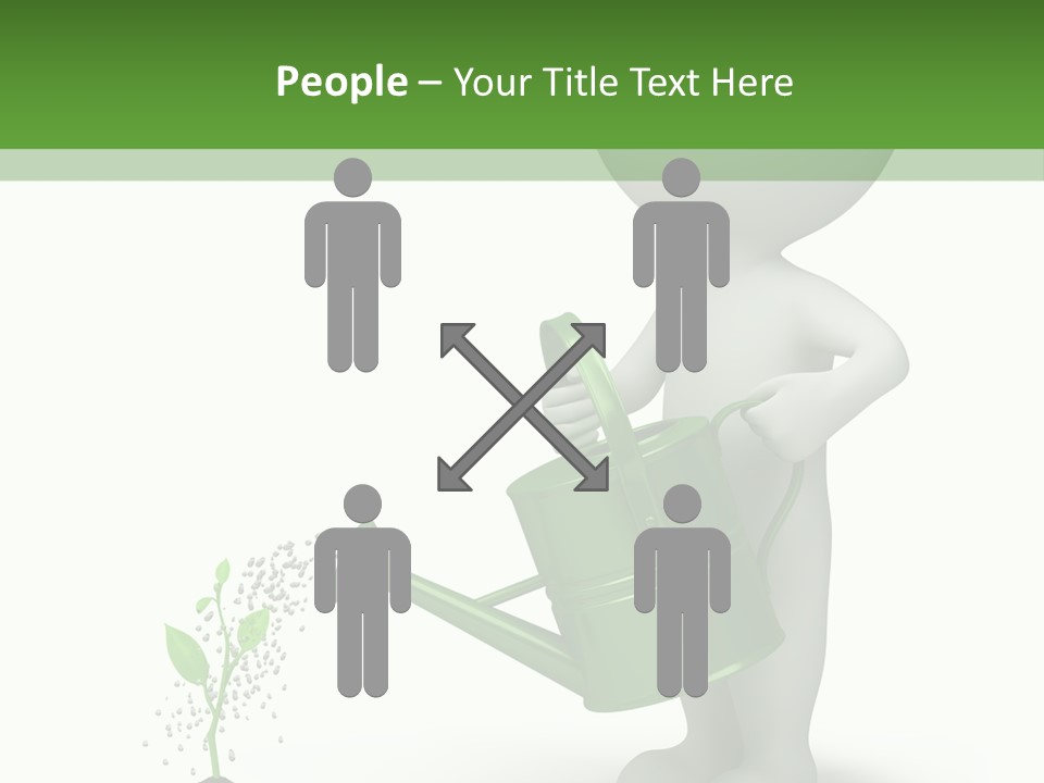 Isolated Render Fresh PowerPoint Template