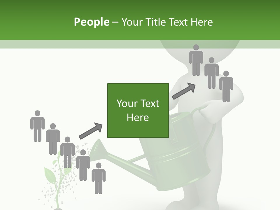 Isolated Render Fresh PowerPoint Template