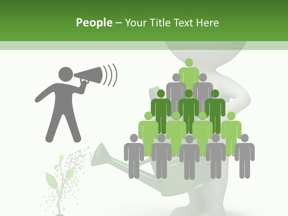 Isolated Render Fresh PowerPoint Template