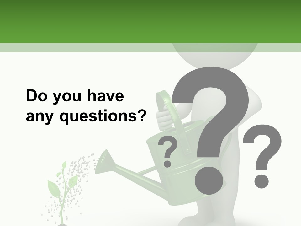 Isolated Render Fresh PowerPoint Template