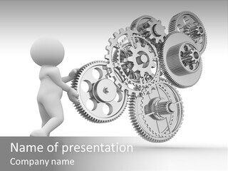 Person Men Development PowerPoint Template