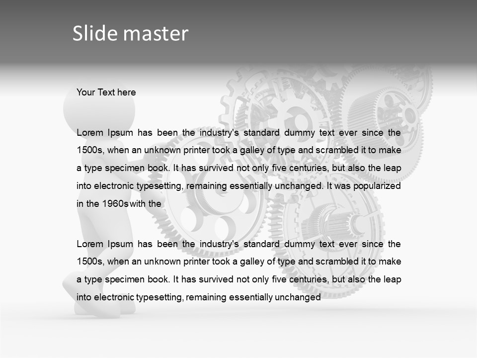 Person Men Development PowerPoint Template