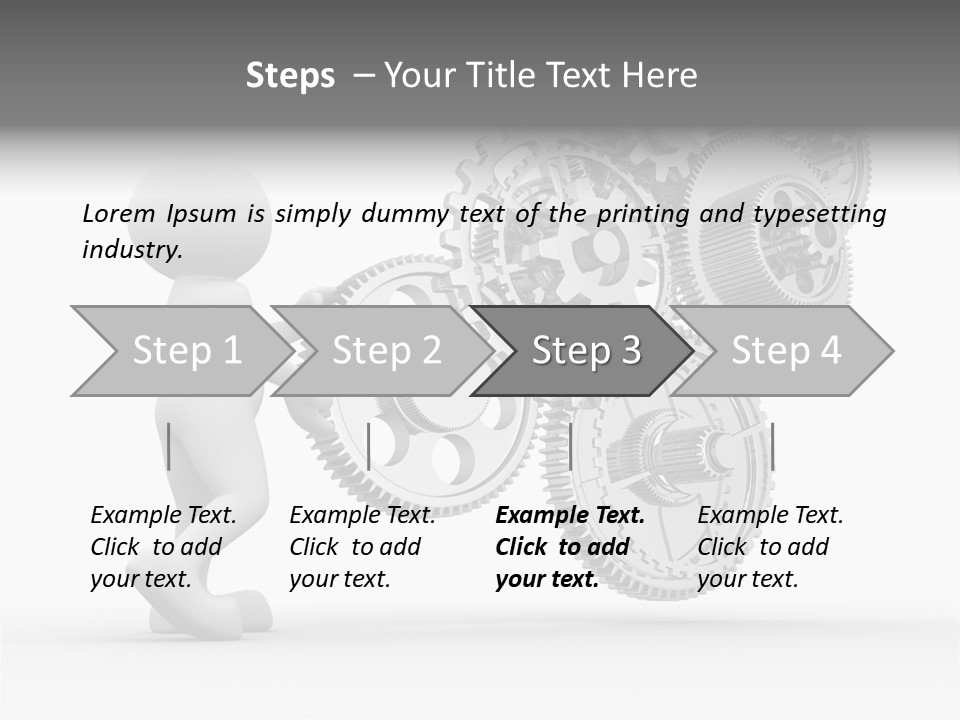 Person Men Development PowerPoint Template