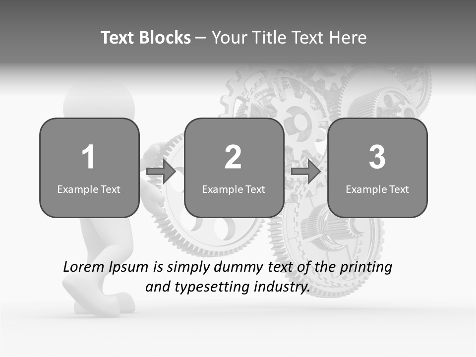 Person Men Development PowerPoint Template