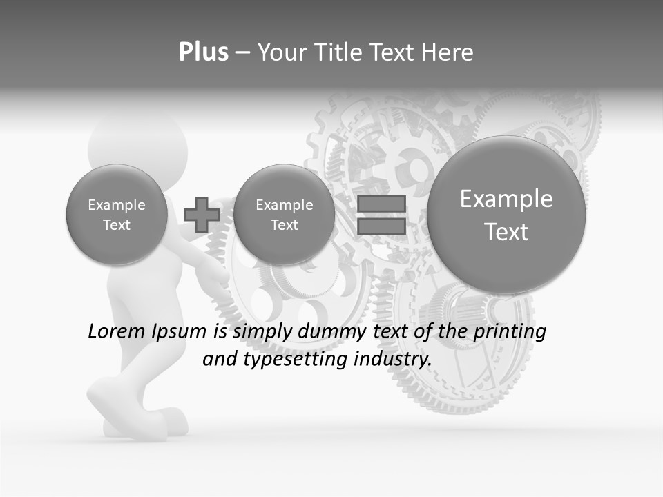 Person Men Development PowerPoint Template
