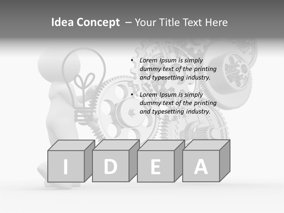 Person Men Development PowerPoint Template