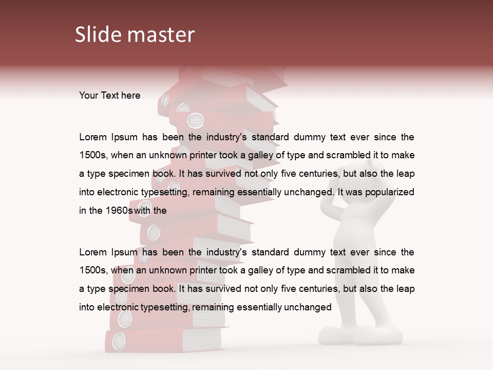 Technology Secretariat Person PowerPoint Template