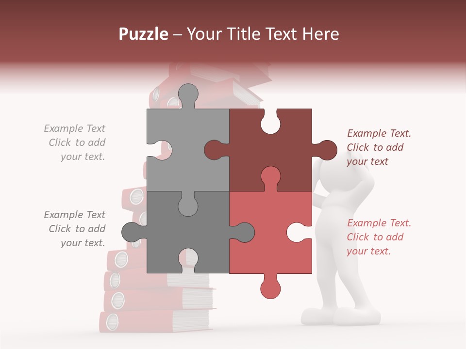 Technology Secretariat Person PowerPoint Template