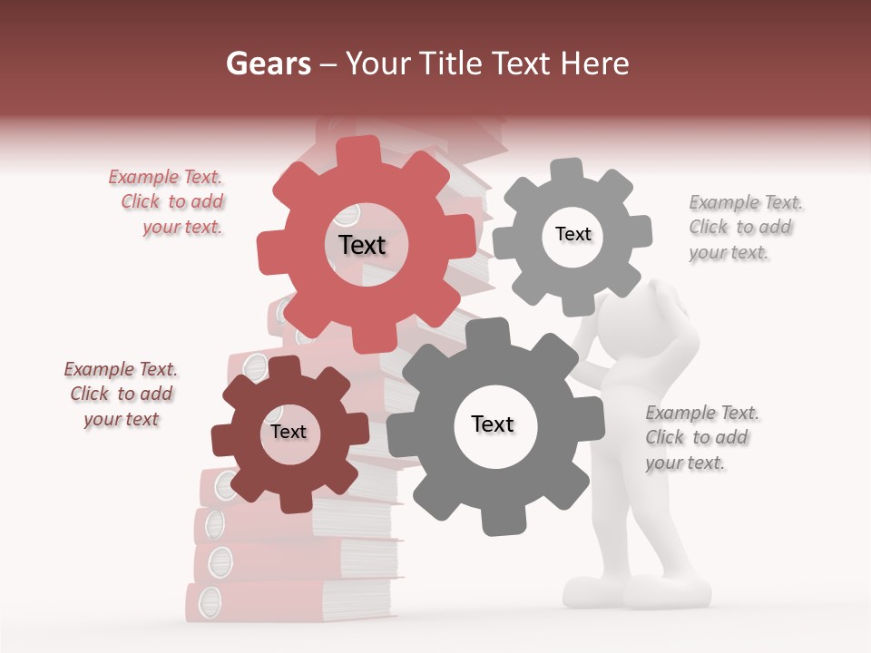 Technology Secretariat Person PowerPoint Template