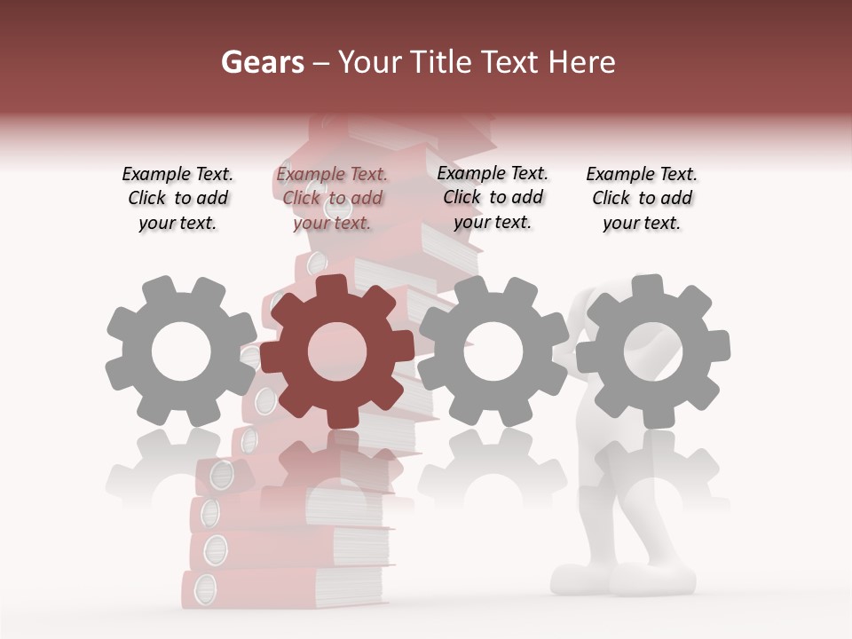 Technology Secretariat Person PowerPoint Template