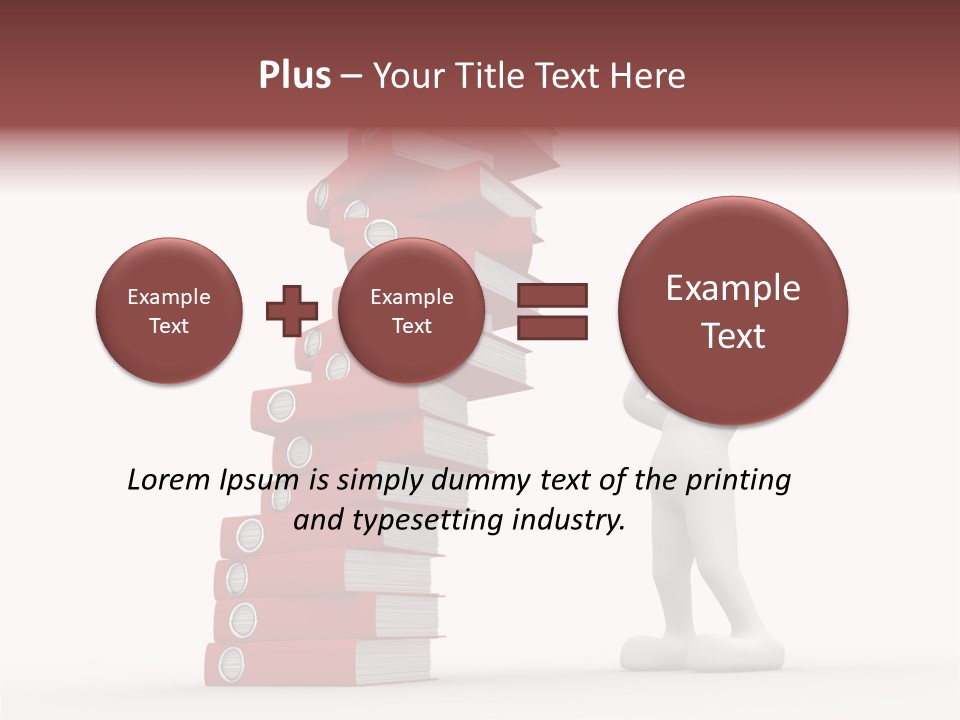Technology Secretariat Person PowerPoint Template