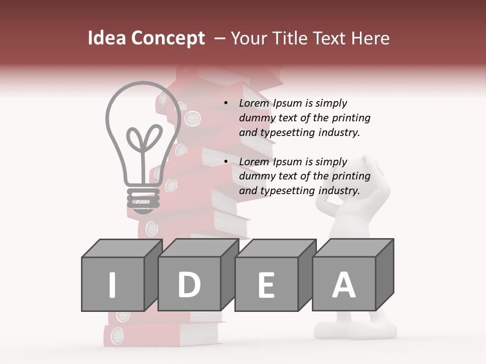 Technology Secretariat Person PowerPoint Template