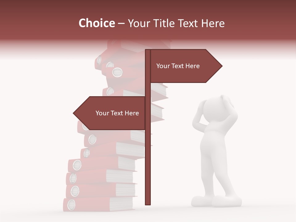 Technology Secretariat Person PowerPoint Template