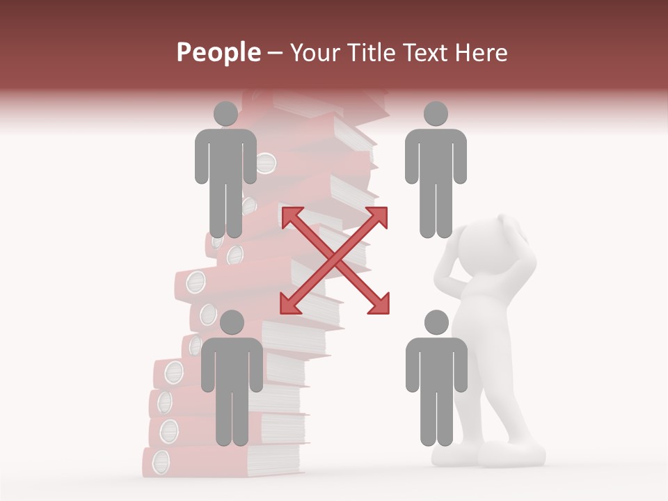 Technology Secretariat Person PowerPoint Template