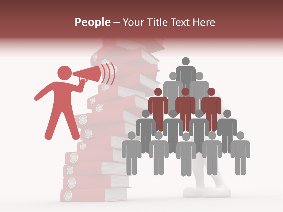 Technology Secretariat Person PowerPoint Template