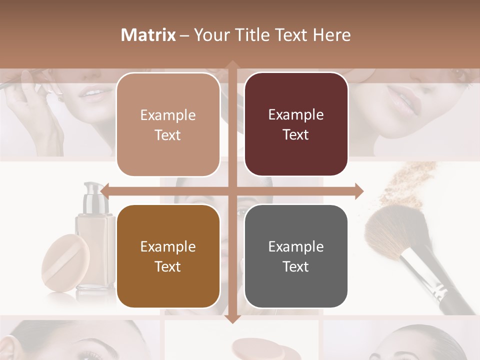 Facepowder Brunette Style PowerPoint Template