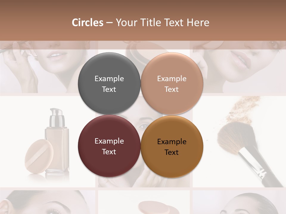 Facepowder Brunette Style PowerPoint Template