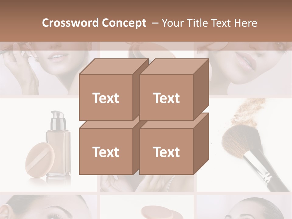 Facepowder Brunette Style PowerPoint Template