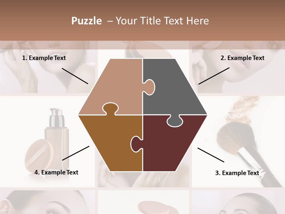 Facepowder Brunette Style PowerPoint Template