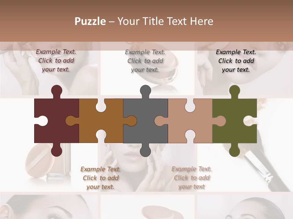 Facepowder Brunette Style PowerPoint Template