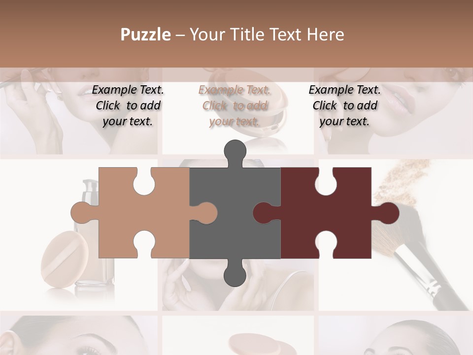 Facepowder Brunette Style PowerPoint Template