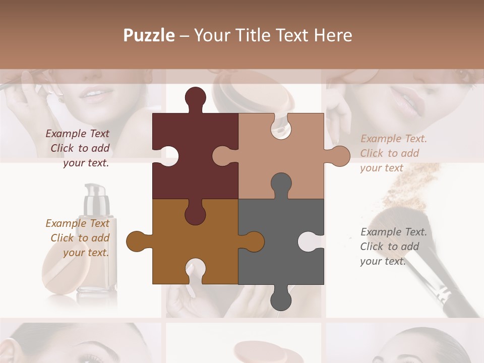 Facepowder Brunette Style PowerPoint Template