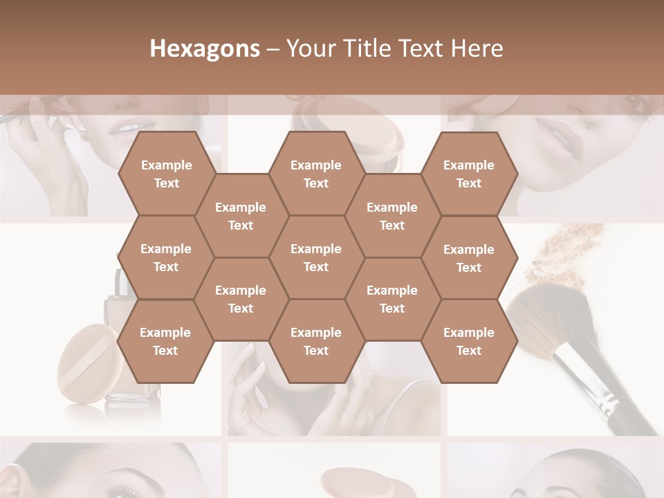 Facepowder Brunette Style PowerPoint Template