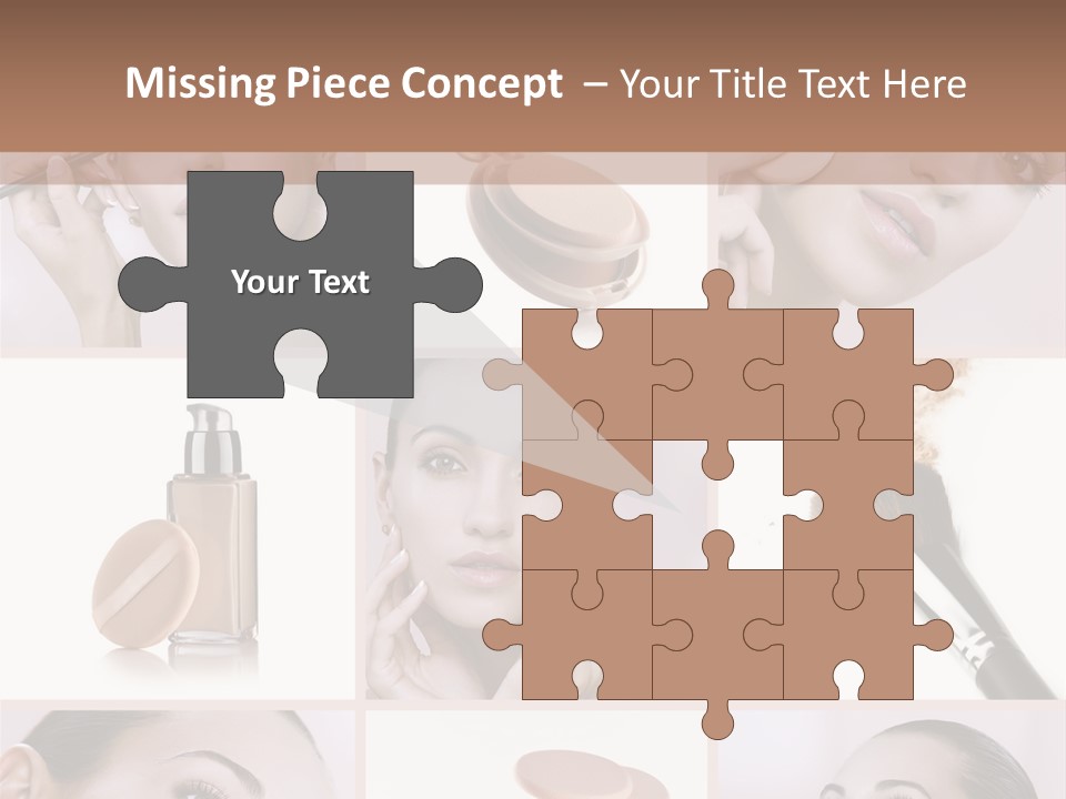 Facepowder Brunette Style PowerPoint Template