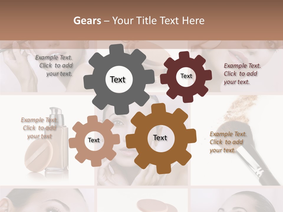 Facepowder Brunette Style PowerPoint Template