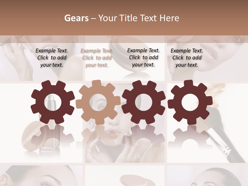 Facepowder Brunette Style PowerPoint Template