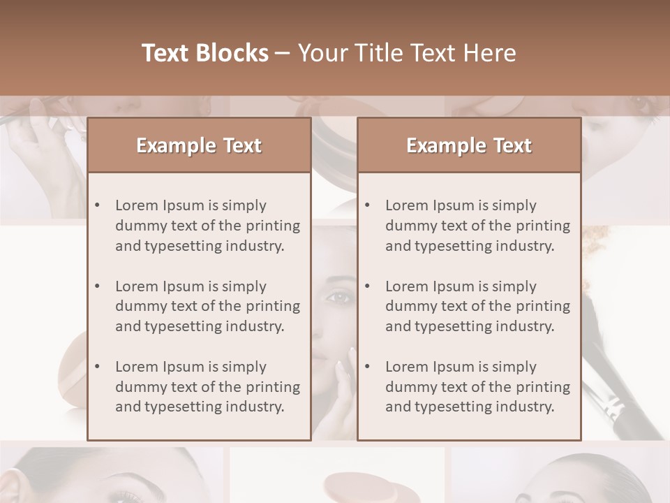 Facepowder Brunette Style PowerPoint Template