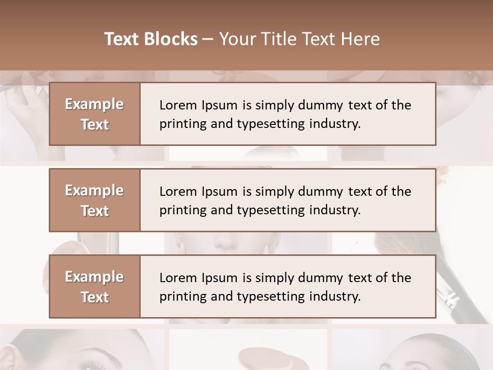 Facepowder Brunette Style PowerPoint Template