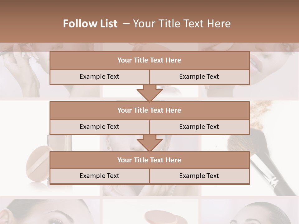 Facepowder Brunette Style PowerPoint Template