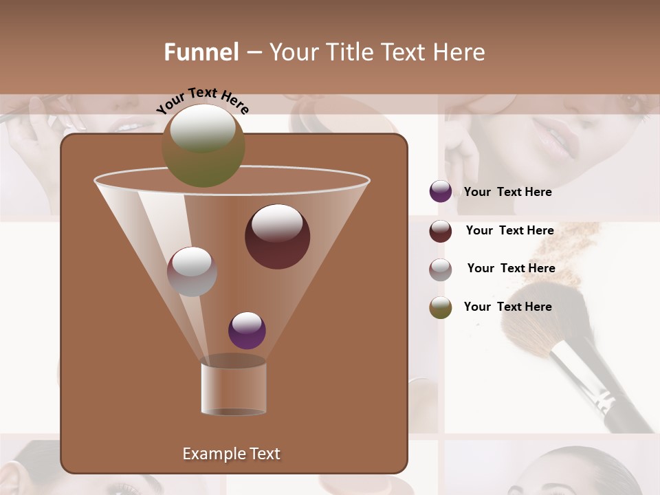 Facepowder Brunette Style PowerPoint Template