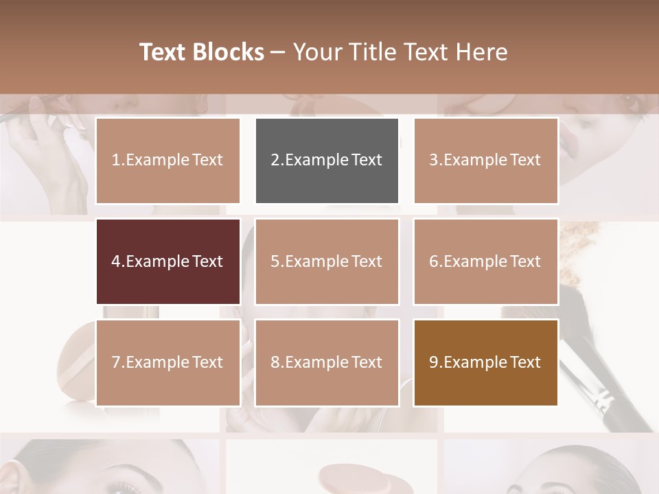 Facepowder Brunette Style PowerPoint Template