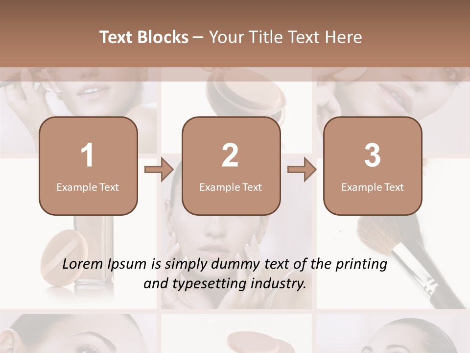 Facepowder Brunette Style PowerPoint Template