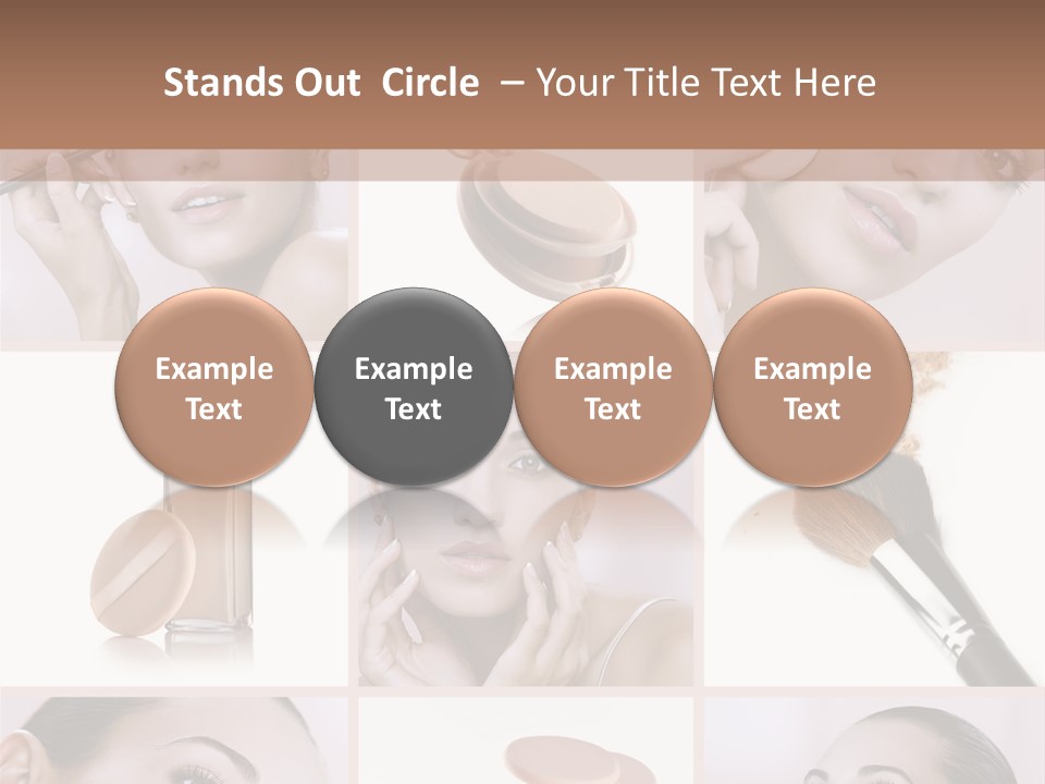Facepowder Brunette Style PowerPoint Template