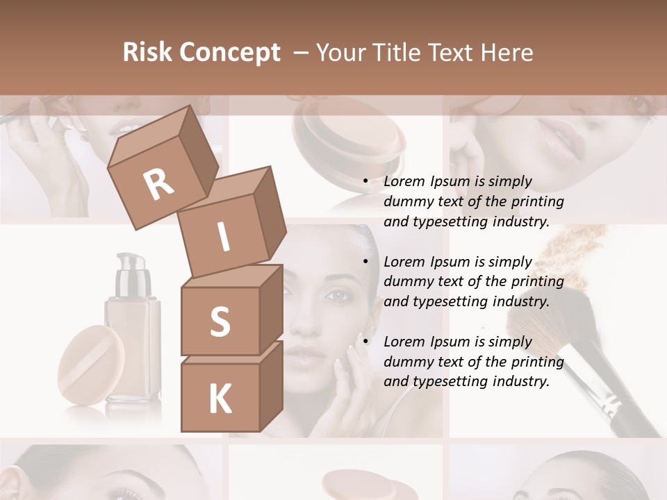 Facepowder Brunette Style PowerPoint Template