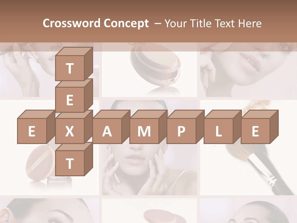 Facepowder Brunette Style PowerPoint Template