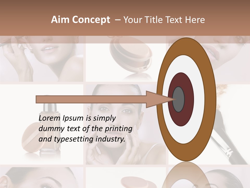 Facepowder Brunette Style PowerPoint Template