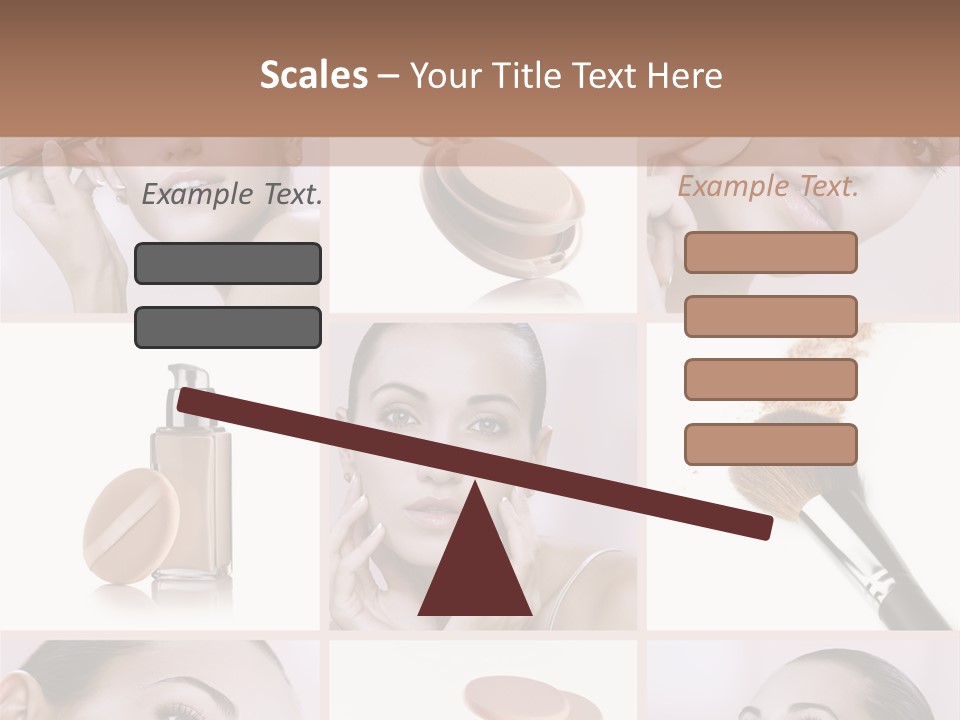 Facepowder Brunette Style PowerPoint Template