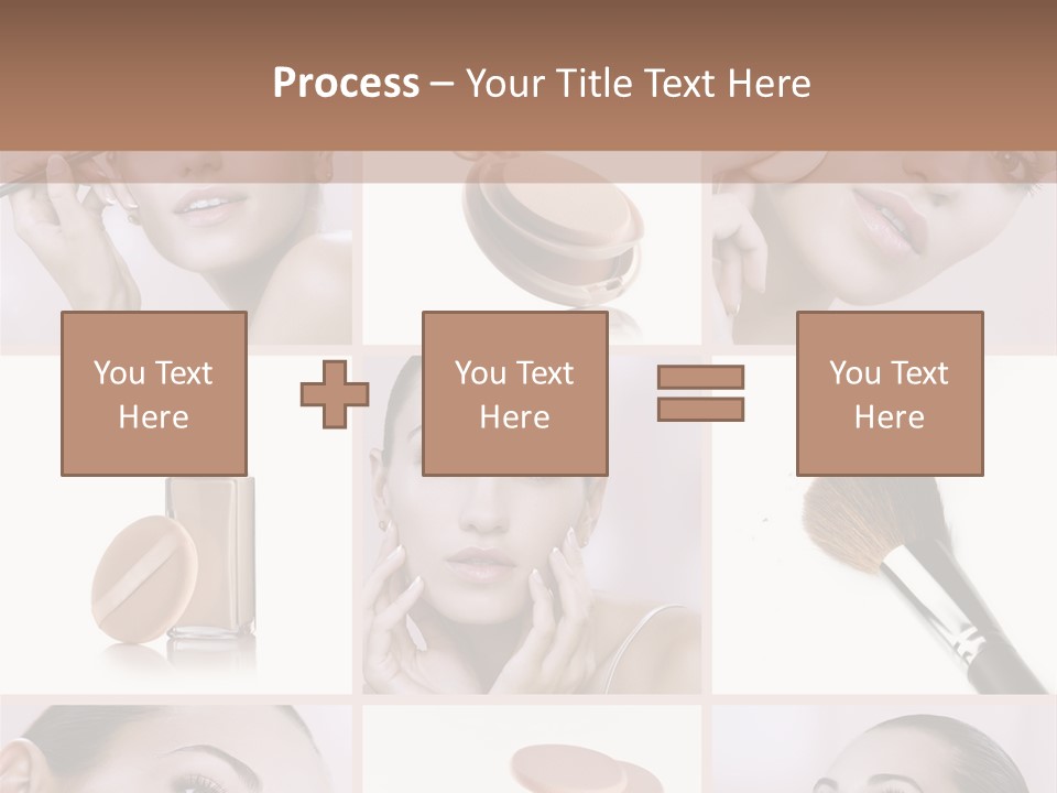 Facepowder Brunette Style PowerPoint Template