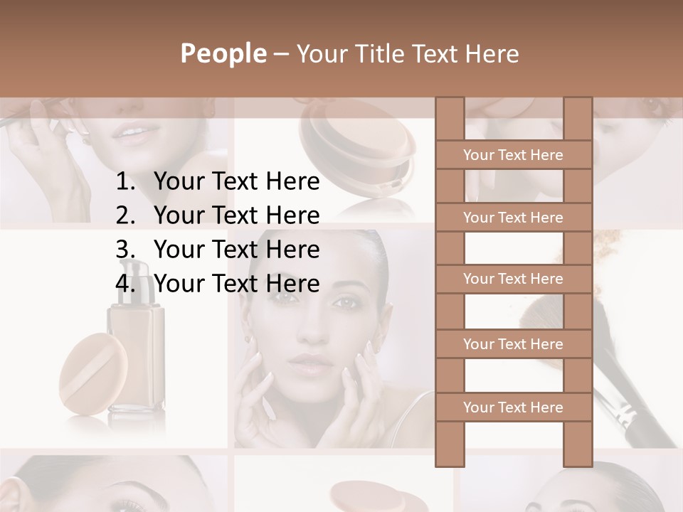 Facepowder Brunette Style PowerPoint Template