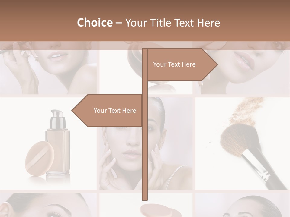 Facepowder Brunette Style PowerPoint Template