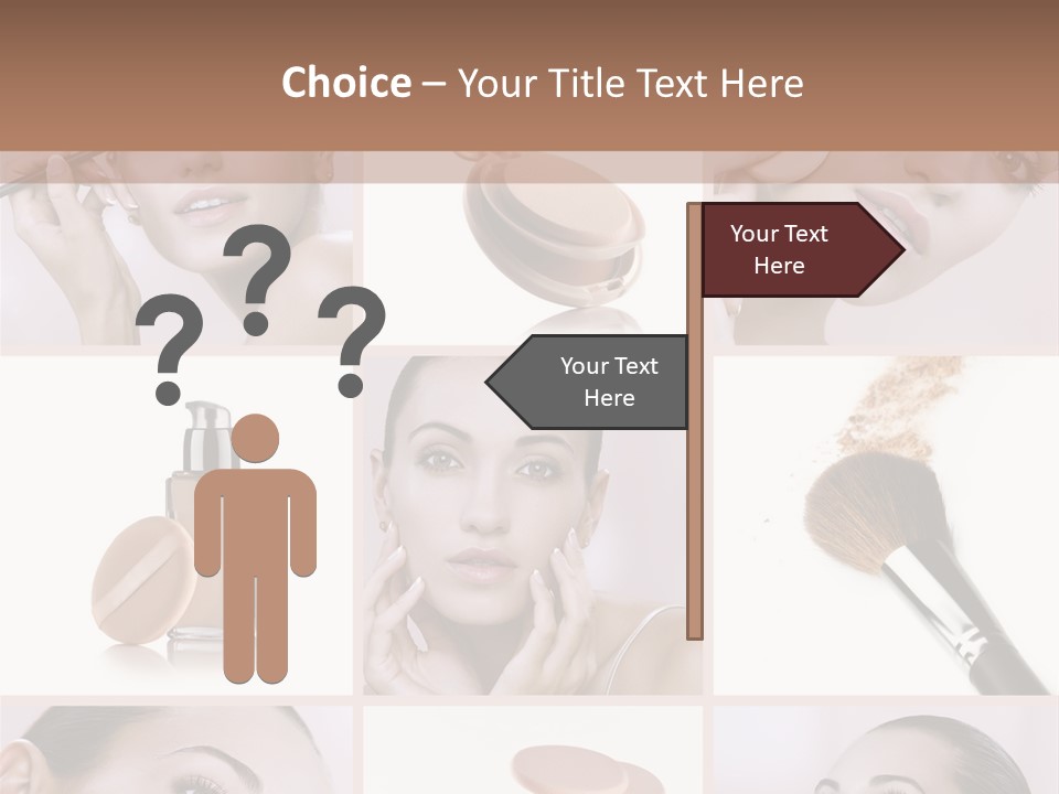 Facepowder Brunette Style PowerPoint Template