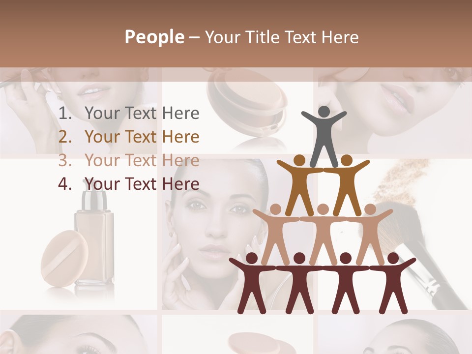 Facepowder Brunette Style PowerPoint Template