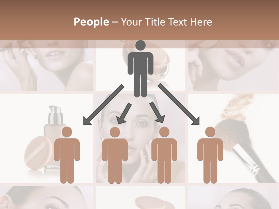 Facepowder Brunette Style PowerPoint Template